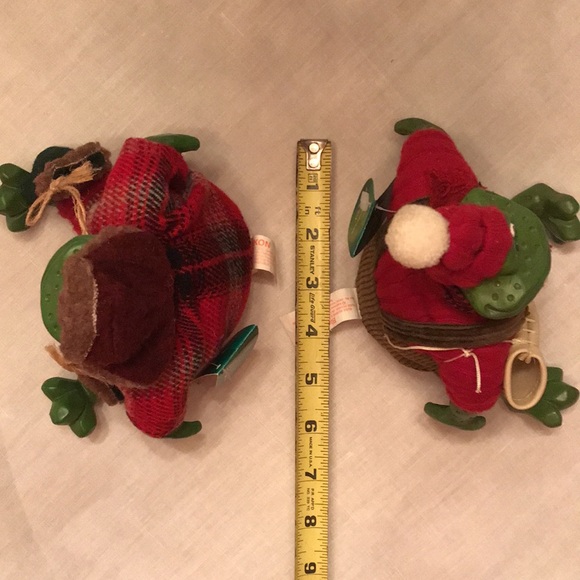 Pair Vintage Russ Christmas Frogs Toads Blade & Yukon Country Folk with Tags - Picture 16 of 16